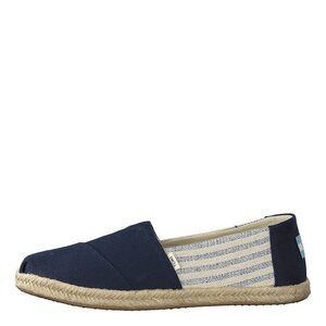TOMS WOMEN'S NAVY UNIVERSITY ROPE 10013504 (SIZE: 8)